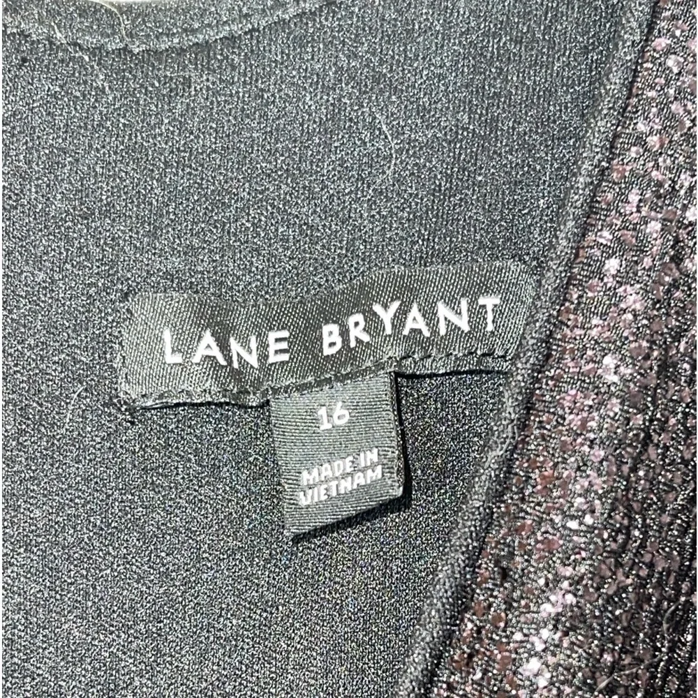 NWT Lane Bryant Surplice Foil Ombré faux wrap dress. Size 16 - Picture 4 of 7